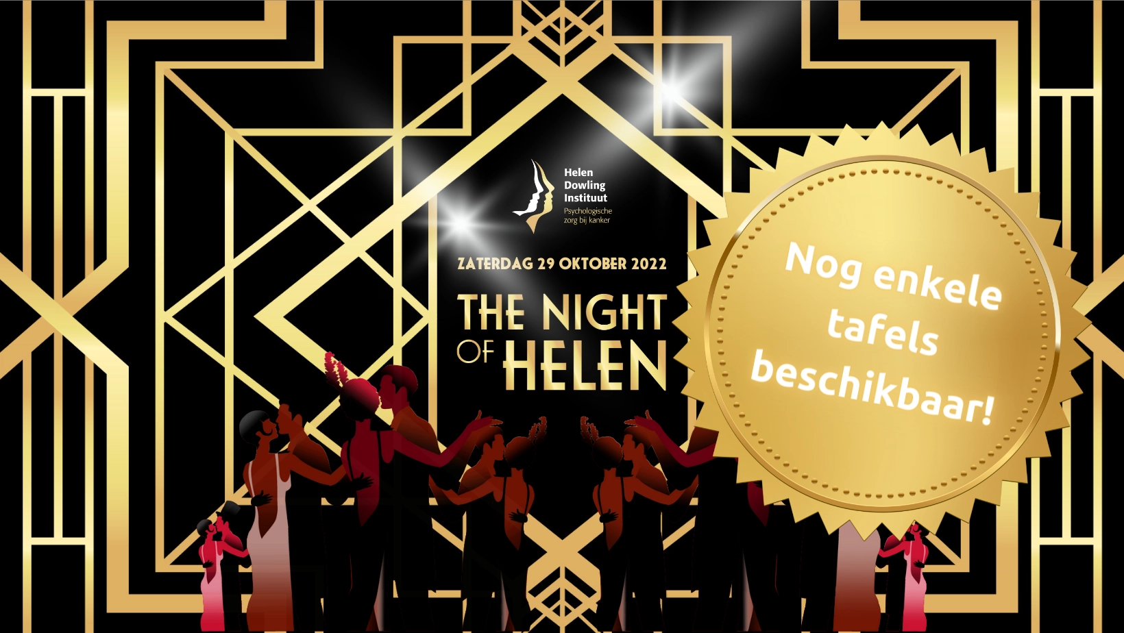 Uitnodiging voor Aan Tafel Met het HDI 2022 The Night of Helen. Nog enkele tafels beschikbaar.
